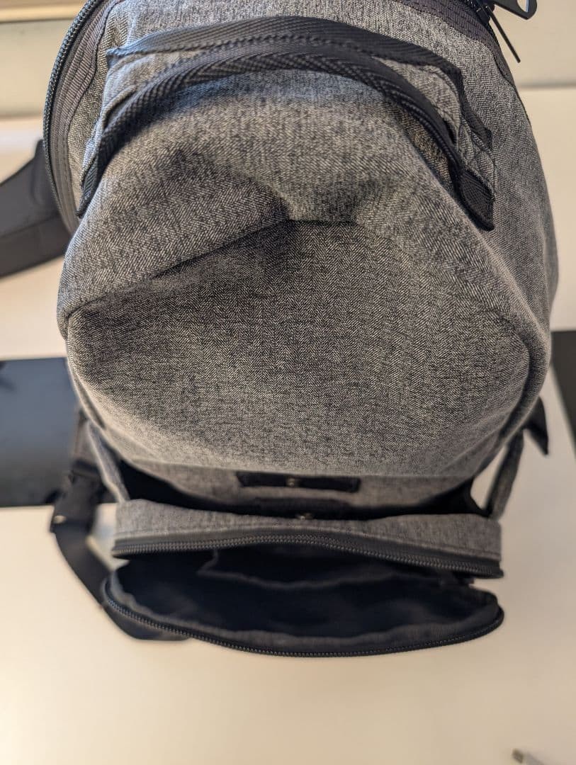 Porter Gray Shoulder Bag Polyester, Adjustable St… - image 4