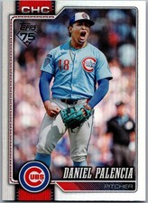 2026 Topps Rainbow Foil Daniel Palencia Parallel Card #158 Cubs