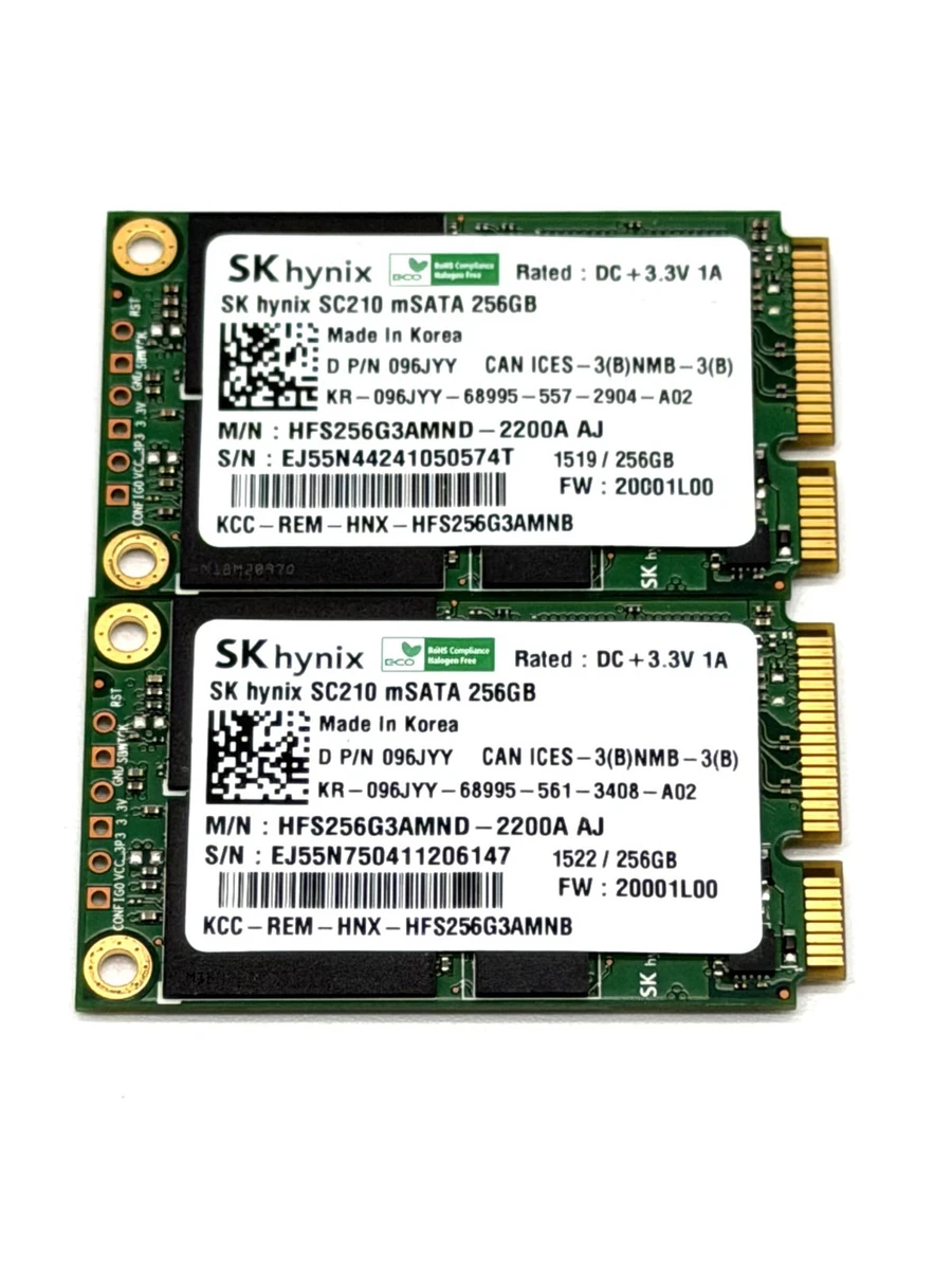Micro SATA 256 GB Solid State Drives 1.8 in Form Factor for sale
