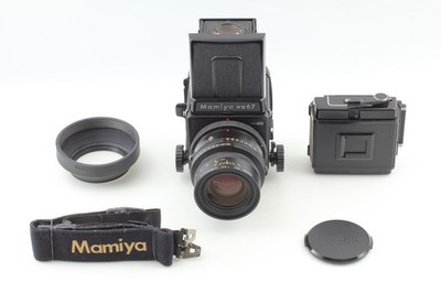 [N NEUWERTIG mit Haube] Mamiya RB67 Pro analoge SD-Gehäusekamera K/L 90 mm...