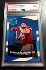 2017 Panini Donruss *Rated Rookie* PATRICK MAHOMES II #327 RC PSA 9 MINT CHIEFS