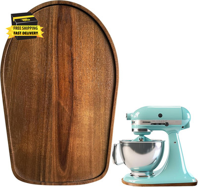 Acacia Wood Mixer Slider Mat for Kitchen Aid 4.5-5 Qt Tilt-Head Stand Mixer Kitc