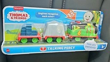 Thomas  Friends Motorized Train TALKING PERCY Battery-Powered Engine NEW