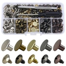 125pcs High Hardness Leather Rivets for Craft Supplies and Repairs Tool