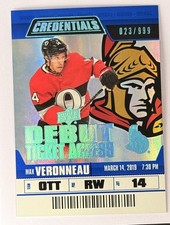 2019-20 Upper Deck Credentials #90 Max Veronneau #/999