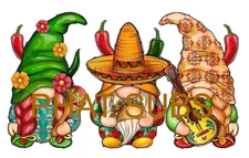 Sublimation Print Mexican Gnomes Ready To Press Heat Transfer