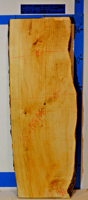 @@WOW Phoenix Flame BE Maple Live Edge GRADE 3+ 38x14x1.6 Dried & Planed EB9-30
