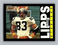 1985 Topps Louis Lipps Rookie RC Football Card. rookie card picture