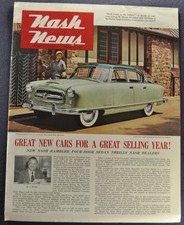 1954 Nash News Brochure Rambler Ambassador Statesman Healey Excellent Original
