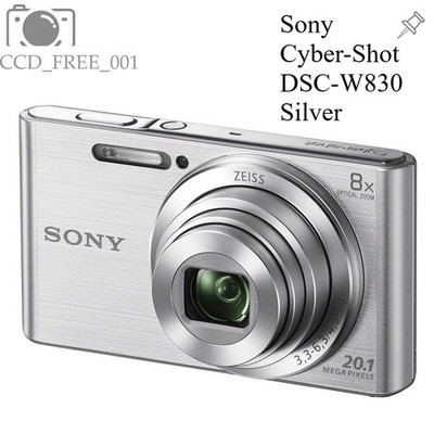 Sony Cyber-Shot DSC-W830 Digital Camera 20.1MP 8x Optical Zoom 2.7 in Silver 