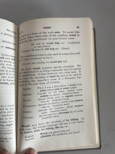 Vintage A Handbook of COMPARATIVE GRAMMAR for Students of Foreign Languages - Picture 8 of 9