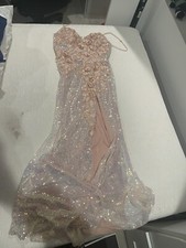 light pink prom dress Size 4 sparkling dress
