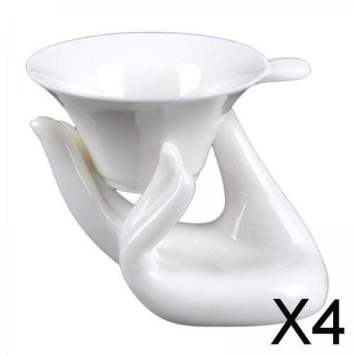 4X Guanyin Buddha Hand Holder Ceramic Strainer Kung Fu Tea Ceramic for Home - Bild 1 von 7