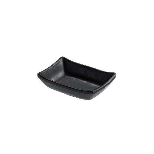 Ciotole salsa di soia in melamina 9.2x6.8cm H3cm porta salsa sushi piattino nero