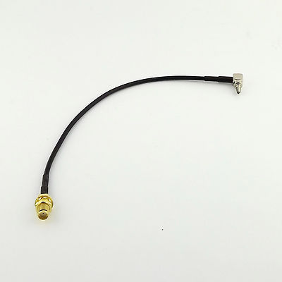 2pcs SMA Female to CRC9 Male Right Angle RG174 For Huawei USB 3G Modem Cable 8in