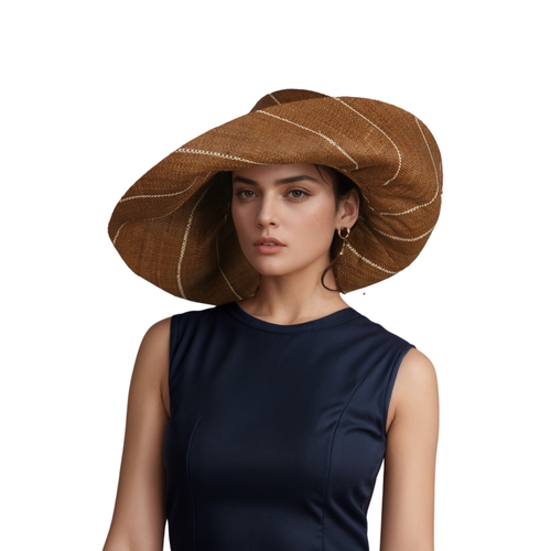 Women's Wide Brim Mimosa Sun Hat - Colorful Raffia Summer Sun Beach Straw Hat - Picture 114 of 142