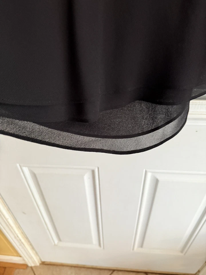 Joseph Ribkoff Camisole Cami Tank Top Sleeveless Black 2 Layer Worn Once - Image 4 of 4