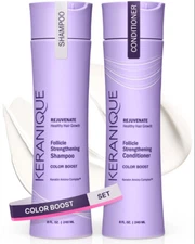 Keranique Color Boost Follicle Strengthening Shampoo & Conditioner Set 8FL OZ