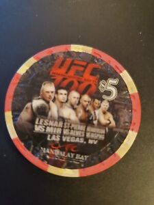 UFC 100 Poker Chip Lesnar Vs Mir Gsp Vs Alves Henderson vs Bisping