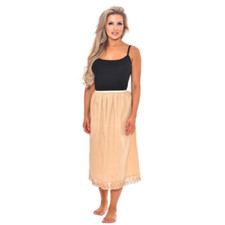 Ladies Lace Short Slip Long Slip Anti Cling Petticoat Black White Underskirt