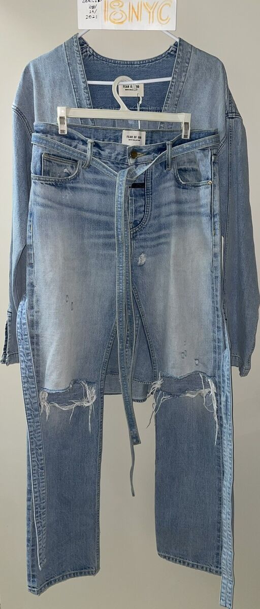 NWT FEAR OF GOD Sixth Collection Relaxed Fit Belted Denim NWT FEAR OF GOD Sixth Collection Relaxed Fit Belted Denim