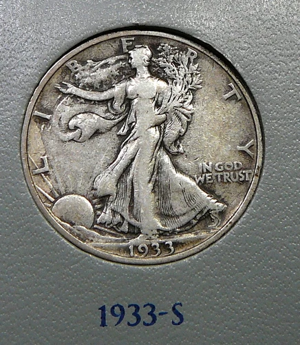 1933-S Walking Liberty Half Dollar  - VF /  Very Fine + (2)
