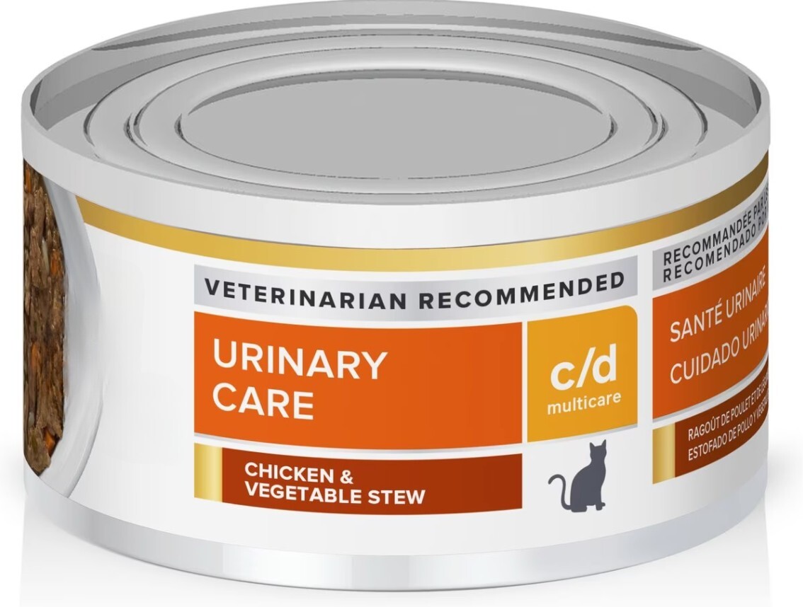 24-pack C/D Chicken & Vegetable Stew Wet Cat Food 2.9 oz Cans