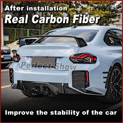 Difusor de parachoques trasero de carbono difusor trasero labio se adapta a BMW M2 G87 2022-24 - Imagen 2 de 11