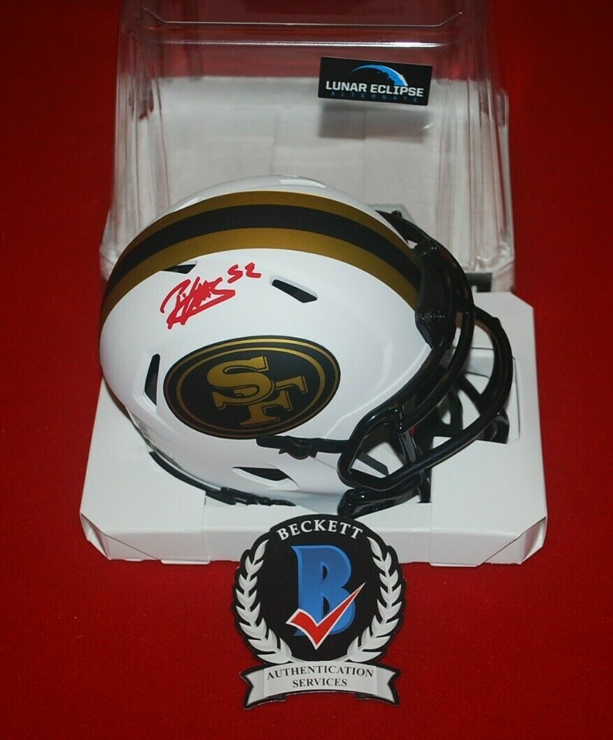 Patrick Willis Autographed Signed San Francisco 49ers 49ers Lunar Eclipse Mini Helmet Beckett Witnessed COA 2 