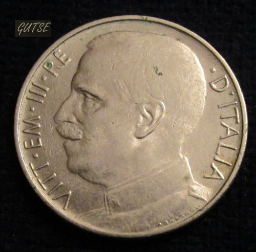 ITALIA, VITTORIO EMANUELE III, 50 CENTESIMI 1920, LEONI, AXF. - Foto 2 di 2