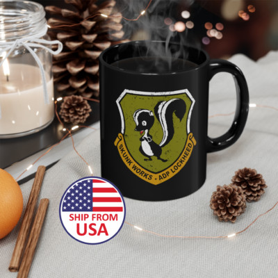 Lockheed Martin Skunk Works 11oz 15oz Coffee Tea Black Mug