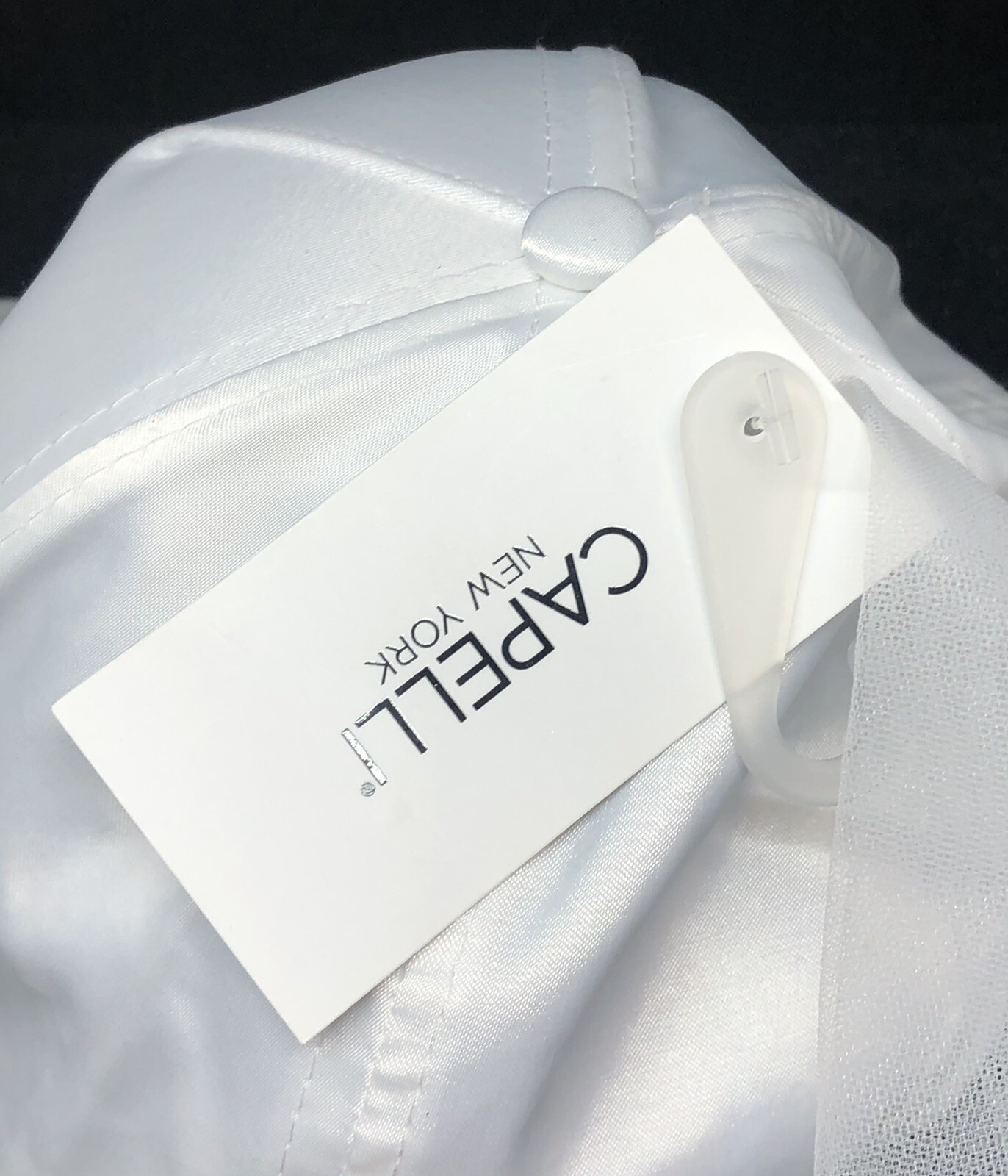 Bride Hat Baseball Cap Adjustable Hat one size Wh… - image 5