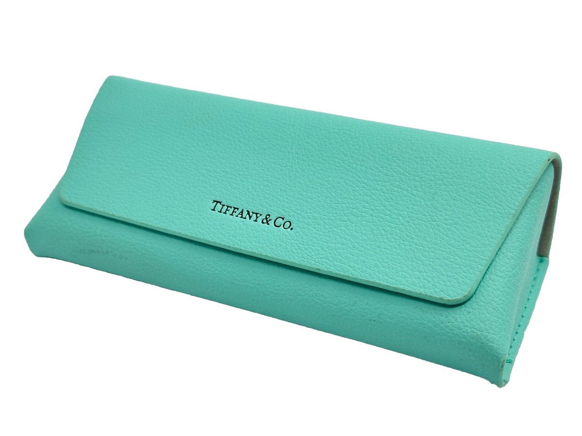 Tiffany & Co. LRG Sun Or Eyeglasses Case Faux Leather Semi-Hard