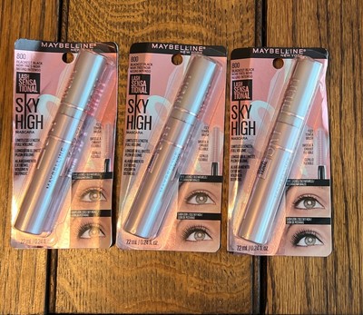 Maybelline (3) New York Sky High Lash Mascara Blackest Black #800 Tik Tok