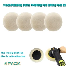 Polishing Pad Buffing Pad Set  3Inch Polishing Buffer 100% Natural Wool For Cut