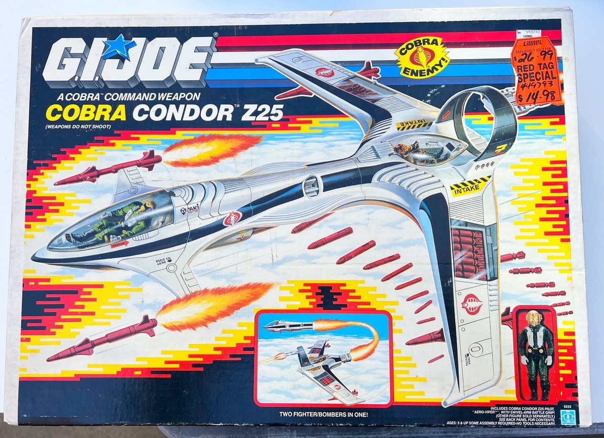 GI JOE CONDOR Z25 W/ AERO VIPER BOX COMPLETE 1989 COBRA GI JOE CONDOR Z25 W/ AERO VIPER BOX COMPLETE 1989 COBRA