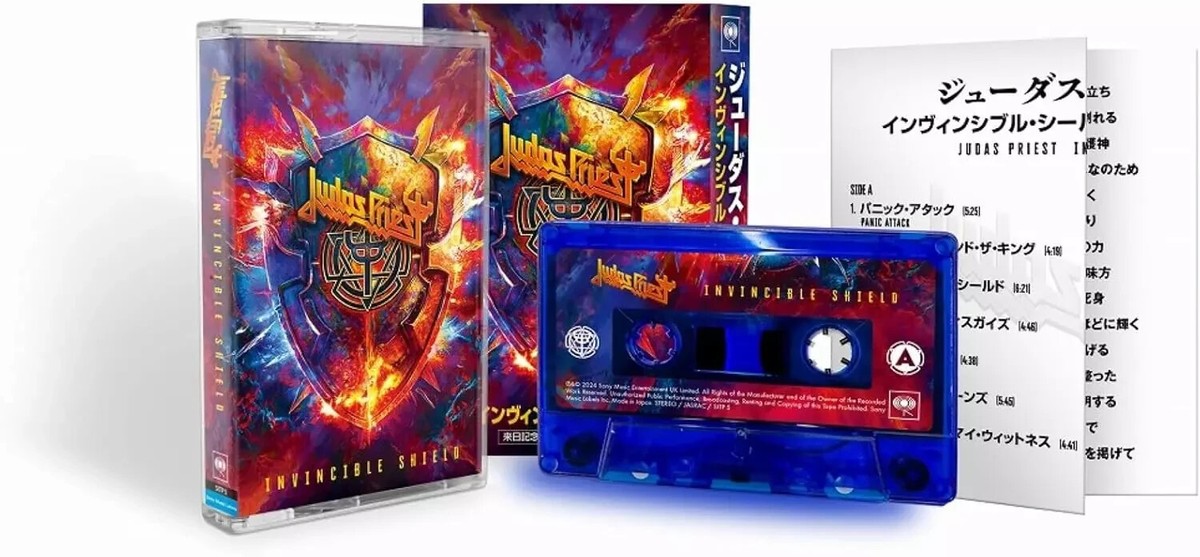 Judas Priest Invincible Shield Deluxe Edition Cassette Japan
