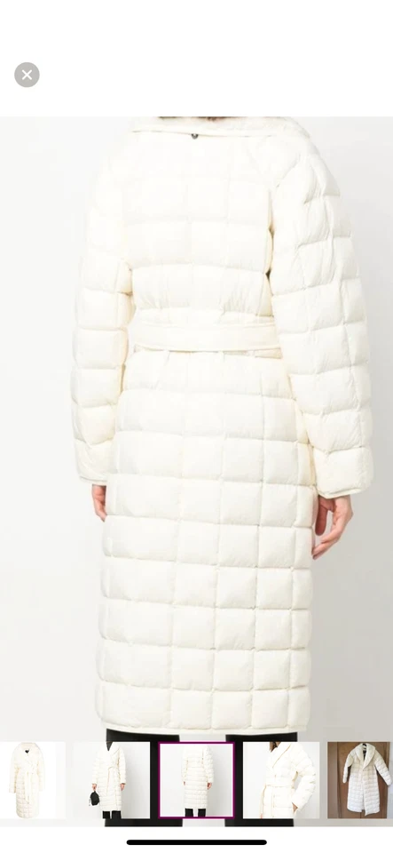 NUEVO $950 Mackage Allegra Mujer Talla M Acolchado Abrigo Chaqueta Crema Foto 3 de 4