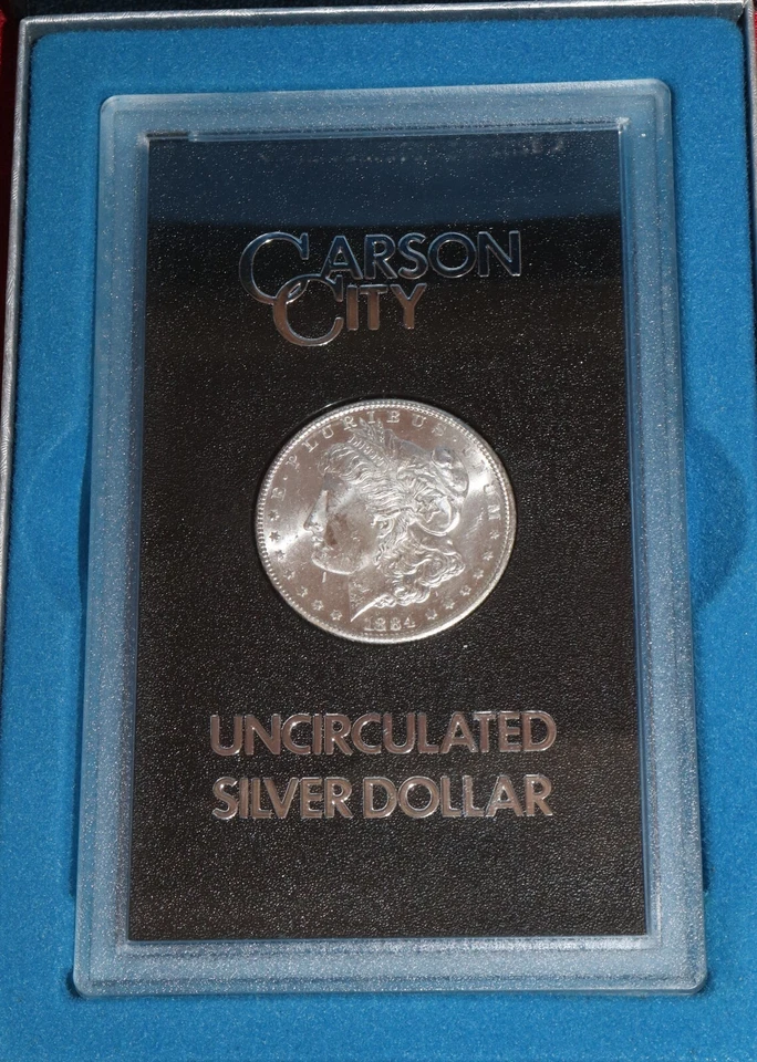 GSA Slabbed 1884-CC Morgan 90% Silver Dollar COA     CF - Image 2 of 4