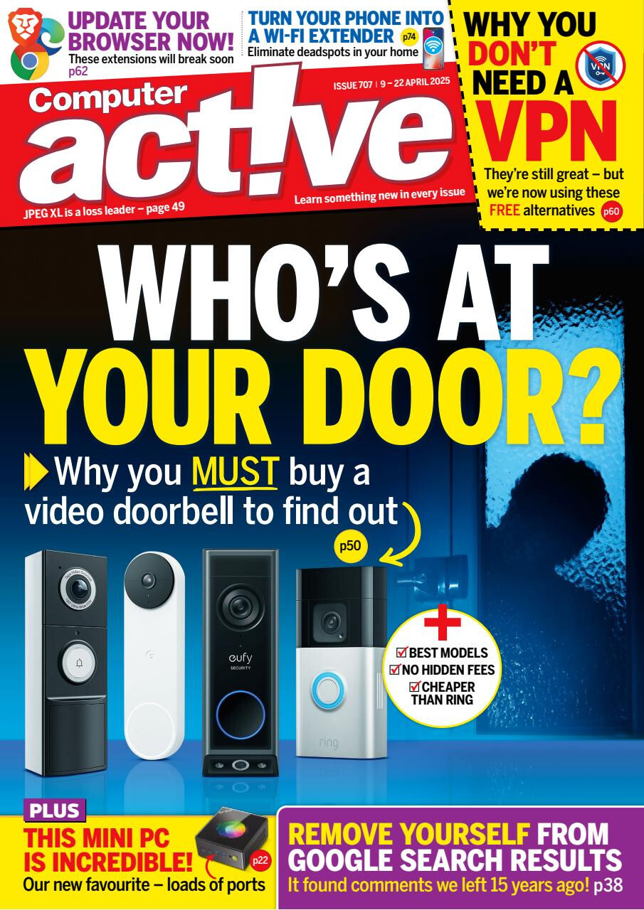 COMPUTER ACTIVE MAGAZINE ISSUE #707 APRIL 2025 ~ NEW ~