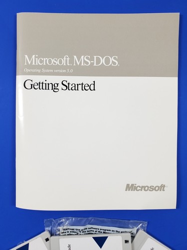 Microsoft MS-DOS 5.0 Floppy Disk Set 3 3.5 Disks Upgrade Version DOS - Photo 4/5