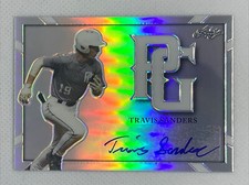 2021 LEAF PERFECT GAME METAL SILVER REFRACTOR TRAVIS SANDERS RC AUTO # 12/25