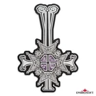 Ghost band Papa Emeritus Grucifix Purple Cross Emblem LARGE Patch Iron On