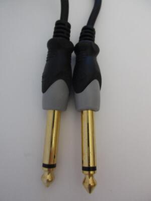 6' ft 1/4'' GOLD Mono Cable M-M Male Audio PLUG Guitar Speaker Philmore 44-346