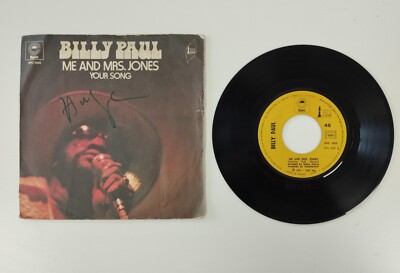 BILLY PAUL Me and Mrs.Jones, Your song, Disque 45T 7'' Vinyle / V04B
