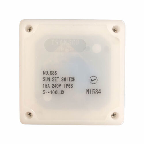 TRANSCO Photoelectric Sunset Switch IP65 Day Night Optical Sensor 5-100 Lux 15A - Picture 5 of 5