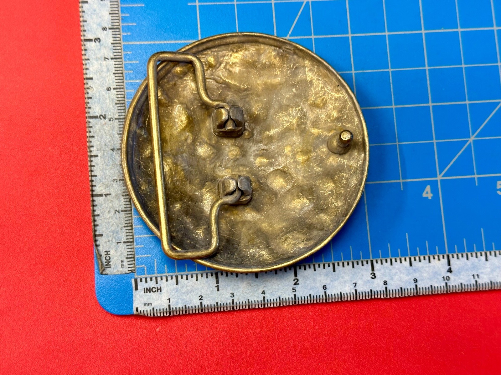 Hammered or Distressed Style Round Vintage Belt Buckle eBay