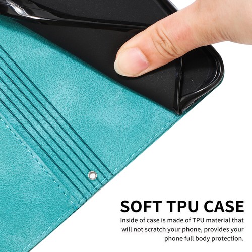 Für Samsung S24 Ultra S22+ S23 Leder Flip Stoßfest Halter Geldbörse Etui Cover - Bild 5 von 23