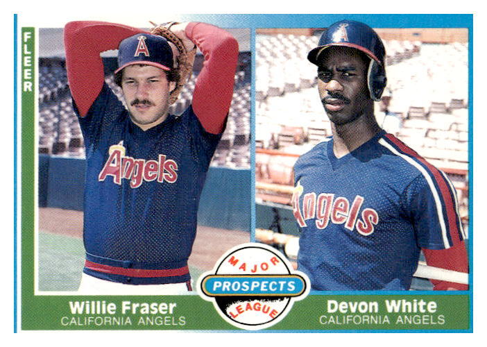 1987 Fleer #646 Willie Fraser / Devon White