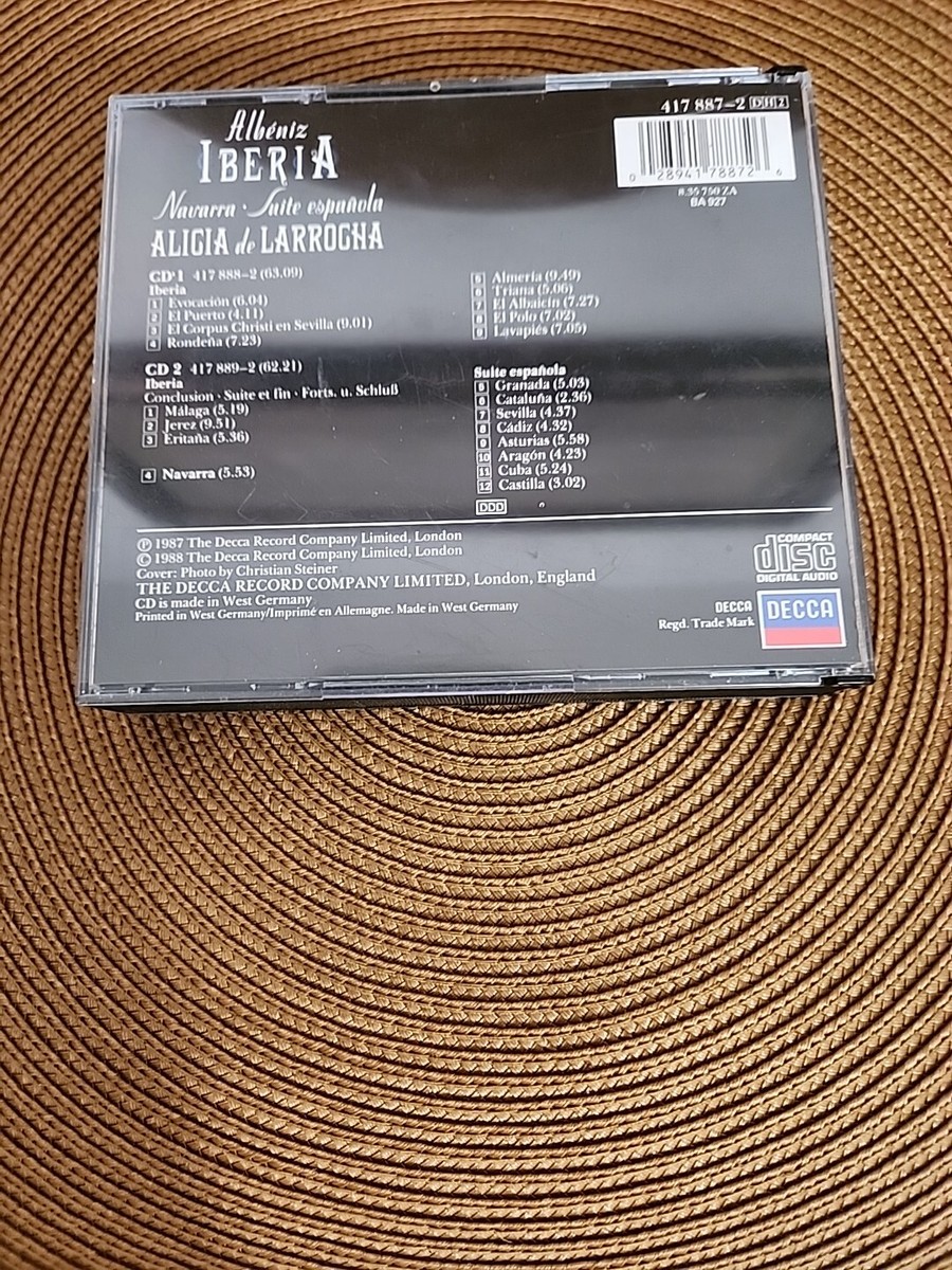 ALBENIZ/IBERIA <大型布装丁>SCHOTT LARROCHA Piano ALBENIZ Iberia (complete) Navarra DECCA